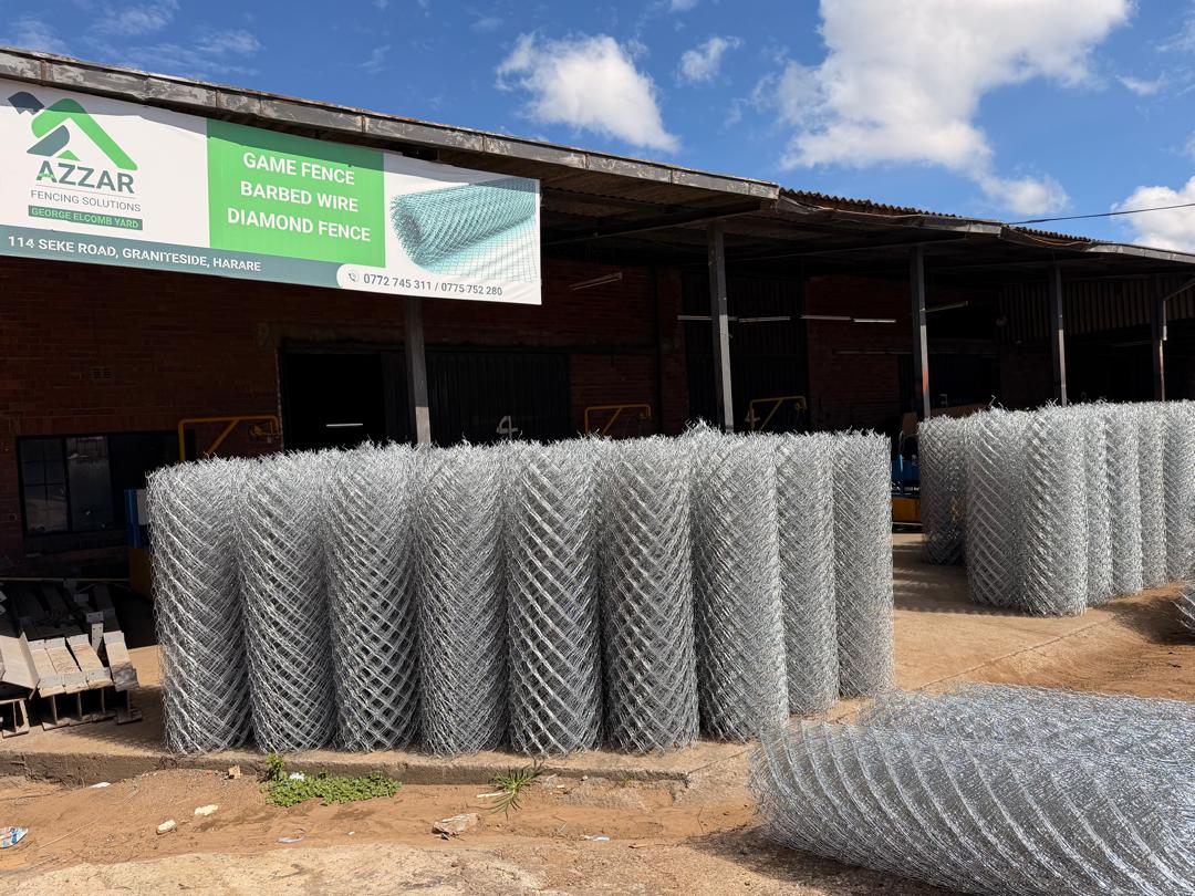 Azzar diamond mesh rolls manufactured and stocked in Harare